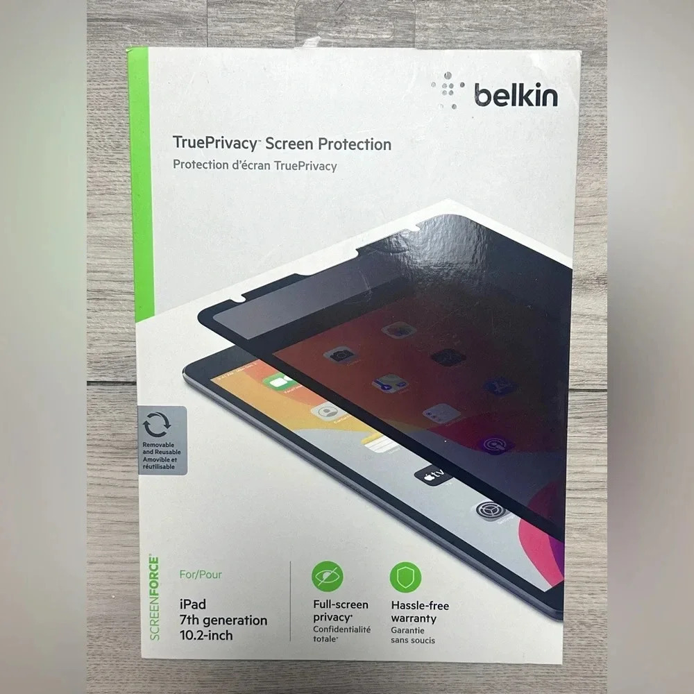 Belkin ScreenForce True Privacy Screen Protector for iPad 7th Gen- 10.2” NEW